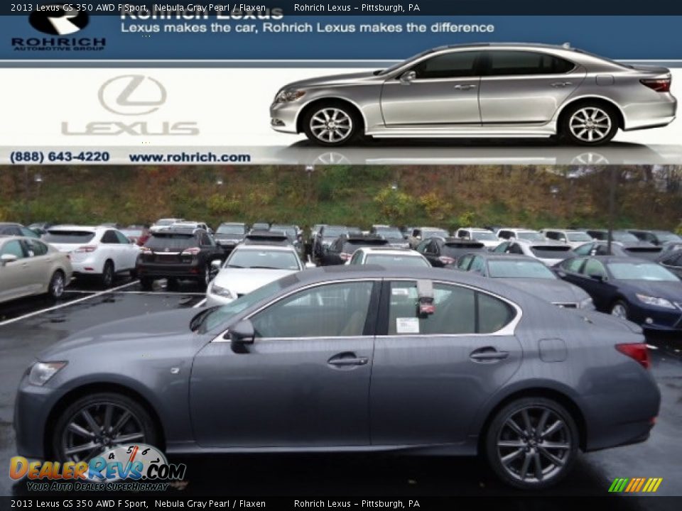 2013 Lexus GS 350 AWD F Sport Nebula Gray Pearl / Flaxen Photo #1