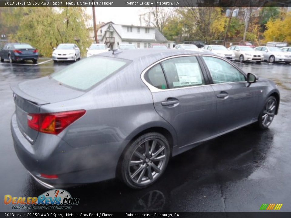 2013 Lexus GS 350 AWD F Sport Nebula Gray Pearl / Flaxen Photo #4