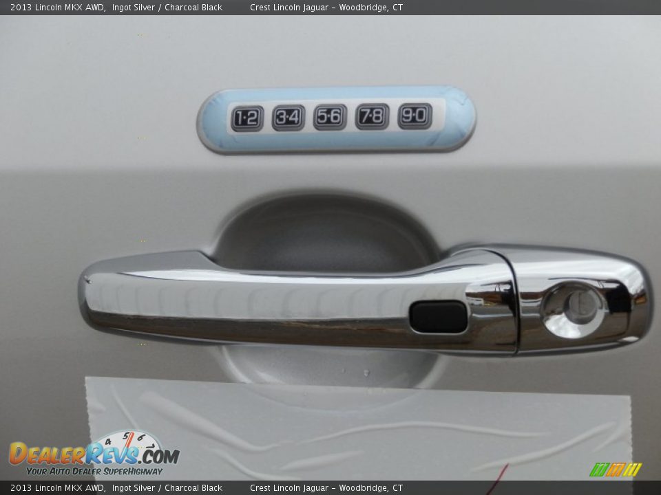 2013 Lincoln MKX AWD Ingot Silver / Charcoal Black Photo #12