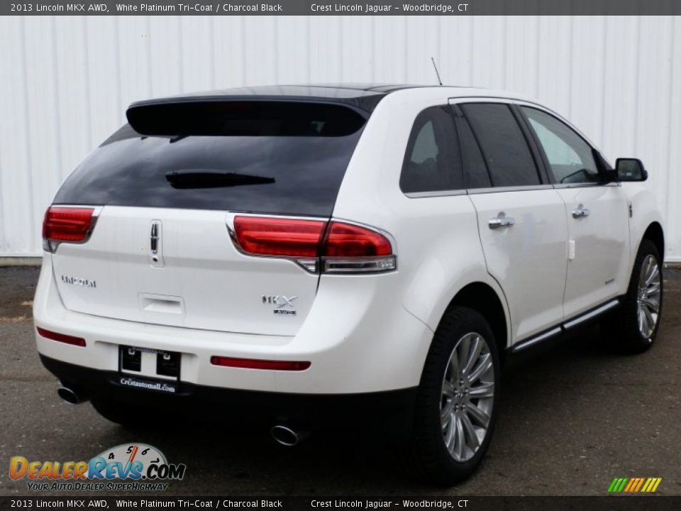 2013 Lincoln MKX AWD White Platinum Tri-Coat / Charcoal Black Photo #4