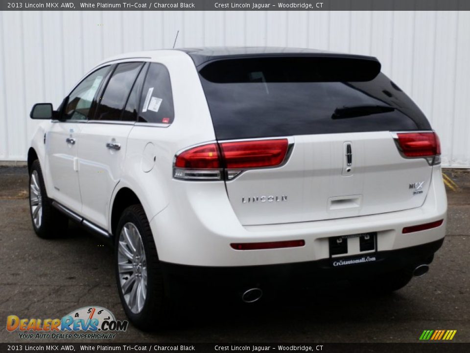 2013 Lincoln MKX AWD White Platinum Tri-Coat / Charcoal Black Photo #6