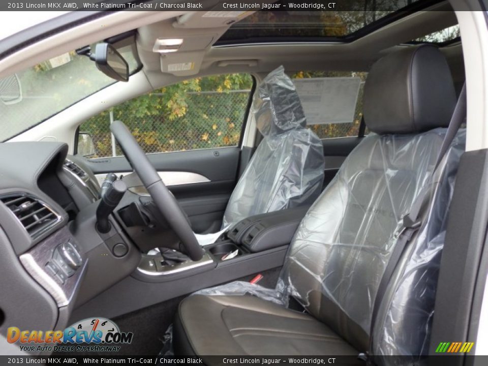 2013 Lincoln MKX AWD White Platinum Tri-Coat / Charcoal Black Photo #8