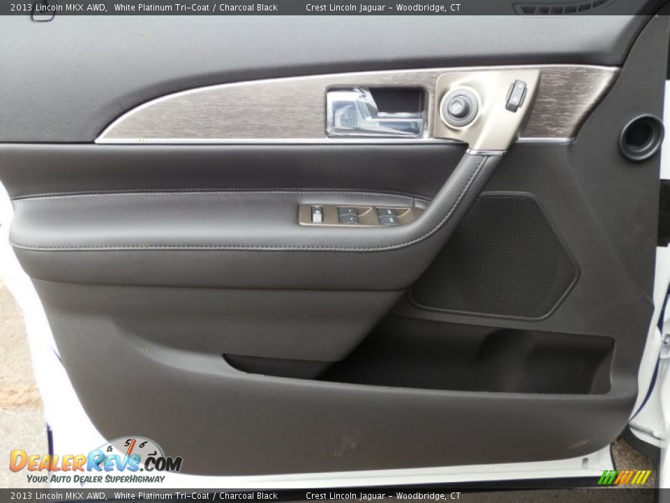 2013 Lincoln MKX AWD White Platinum Tri-Coat / Charcoal Black Photo #13