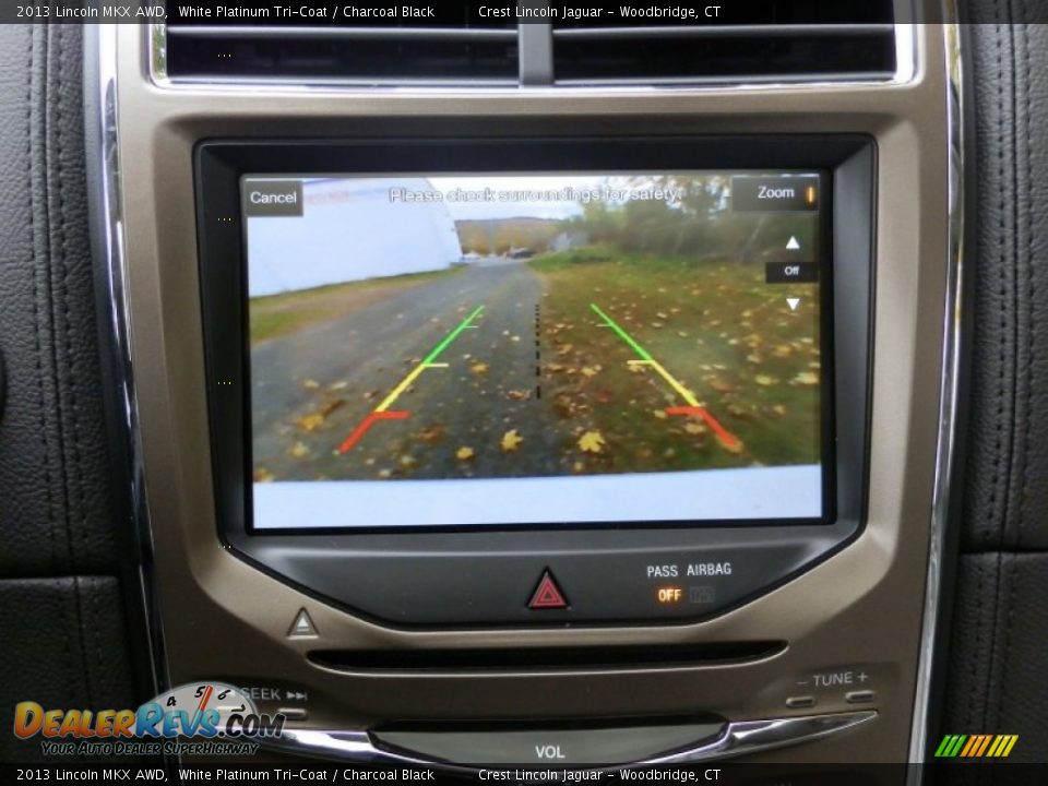 2013 Lincoln MKX AWD White Platinum Tri-Coat / Charcoal Black Photo #16