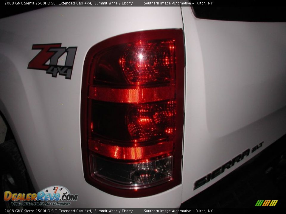 2008 GMC Sierra 2500HD SLT Extended Cab 4x4 Summit White / Ebony Photo #26