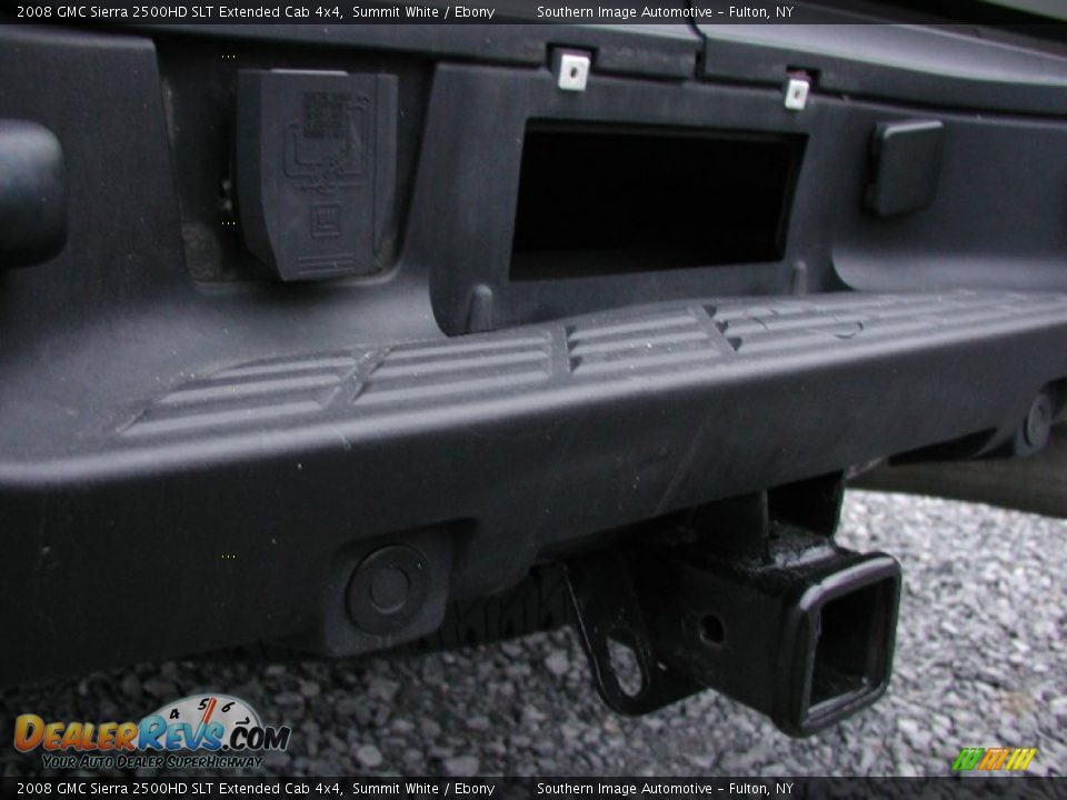 2008 GMC Sierra 2500HD SLT Extended Cab 4x4 Summit White / Ebony Photo #28