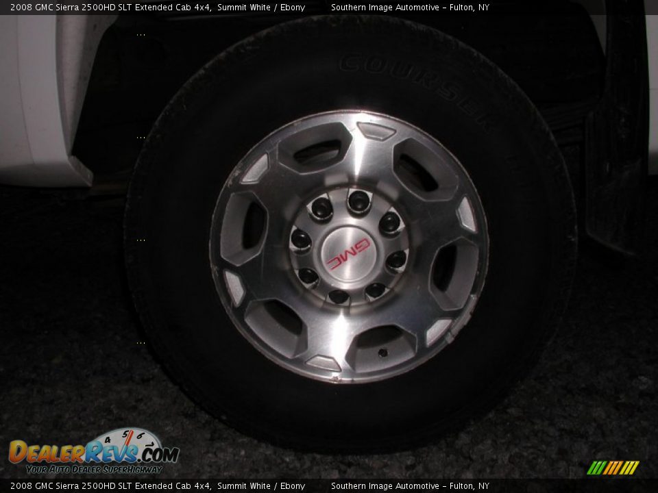 2008 GMC Sierra 2500HD SLT Extended Cab 4x4 Summit White / Ebony Photo #30