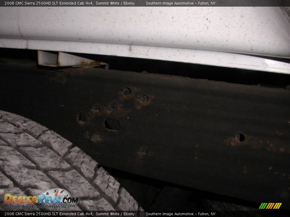 2008 GMC Sierra 2500HD SLT Extended Cab 4x4 Summit White / Ebony Photo #31