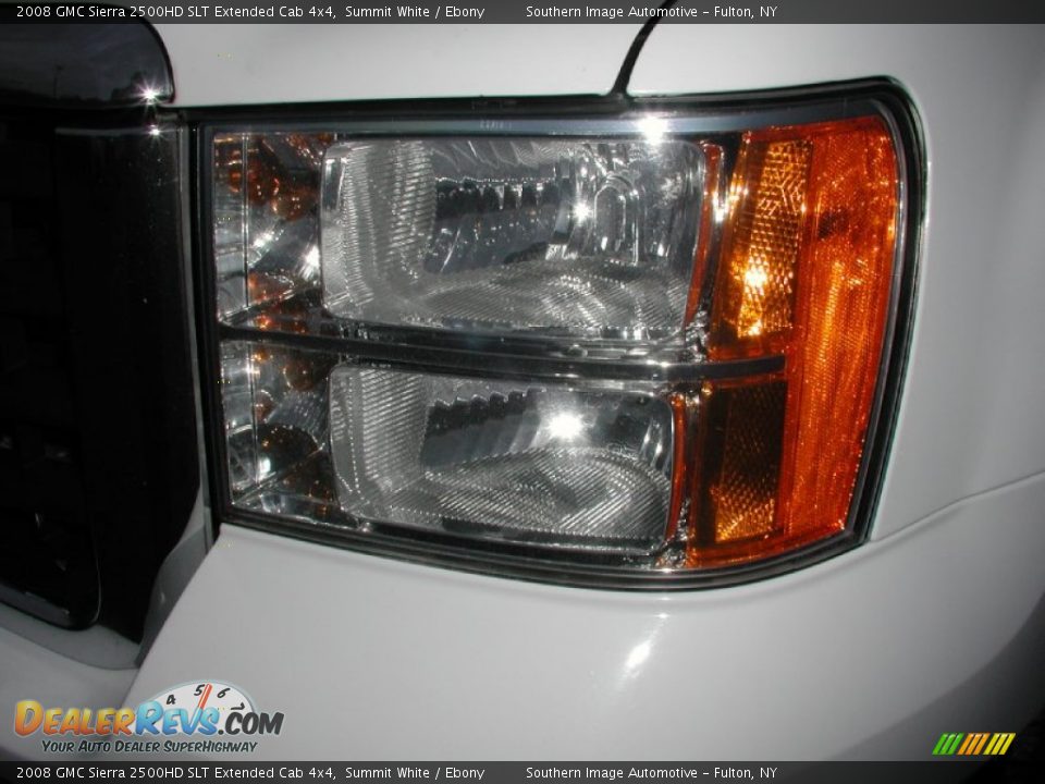2008 GMC Sierra 2500HD SLT Extended Cab 4x4 Summit White / Ebony Photo #34