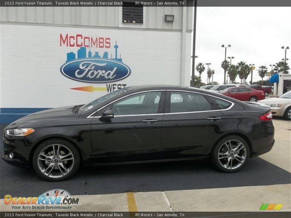 2013 Ford Fusion Titanium Tuxedo Black Metallic / Charcoal Black Photo #2