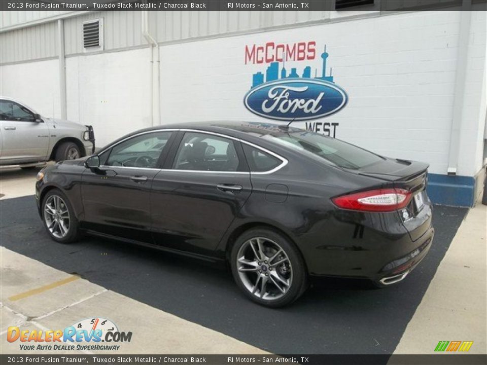 2013 Ford Fusion Titanium Tuxedo Black Metallic / Charcoal Black Photo #3