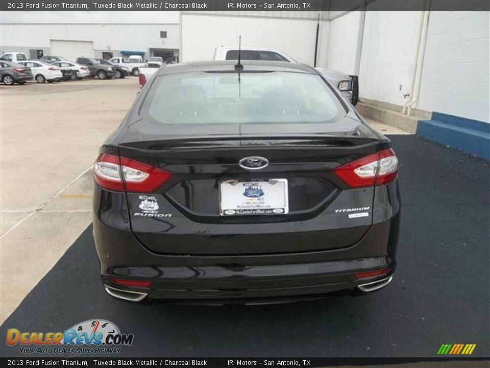 2013 Ford Fusion Titanium Tuxedo Black Metallic / Charcoal Black Photo #4