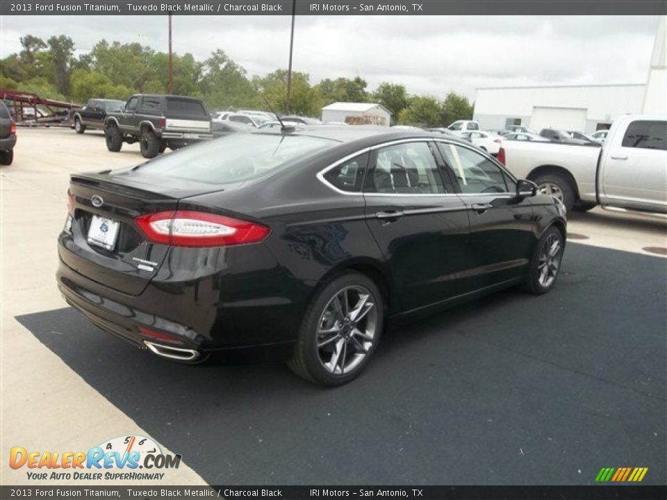 2013 Ford Fusion Titanium Tuxedo Black Metallic / Charcoal Black Photo #10