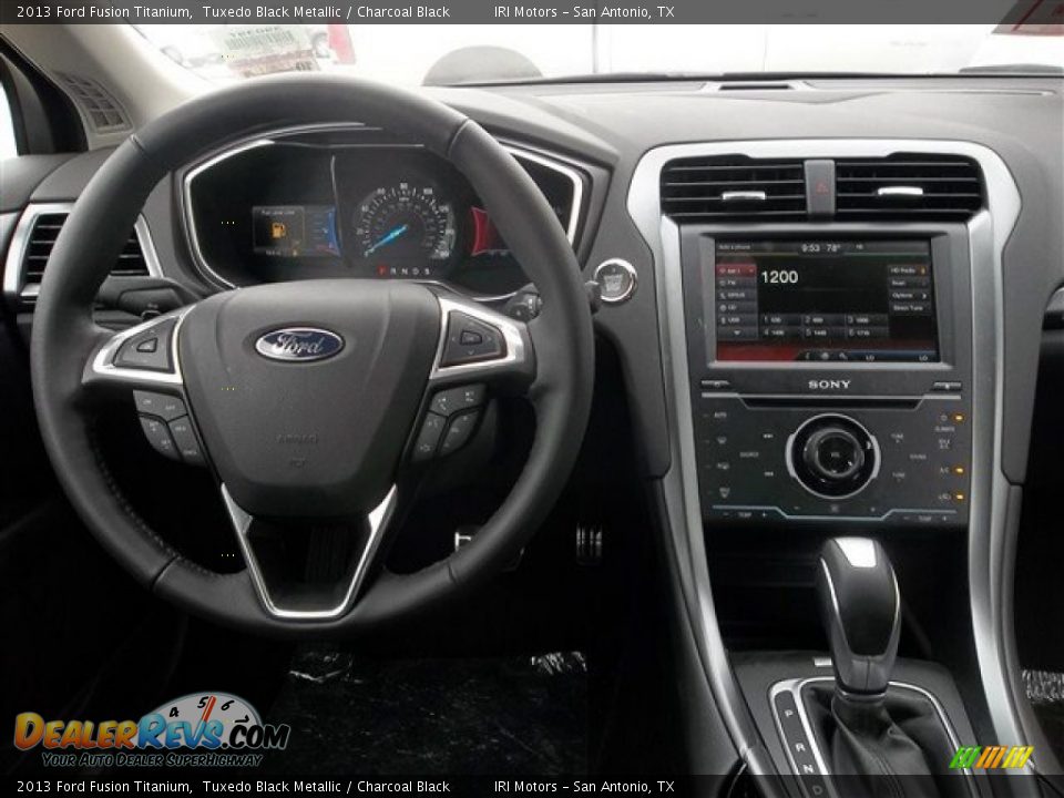 2013 Ford Fusion Titanium Tuxedo Black Metallic / Charcoal Black Photo #34