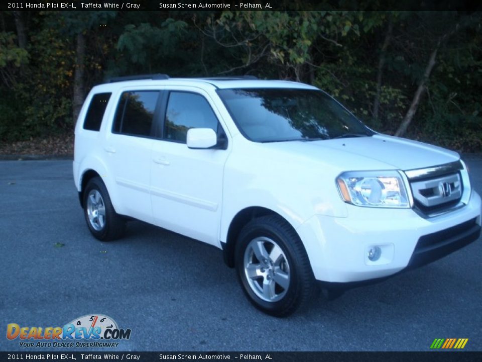 2011 Honda Pilot EX-L Taffeta White / Gray Photo #1