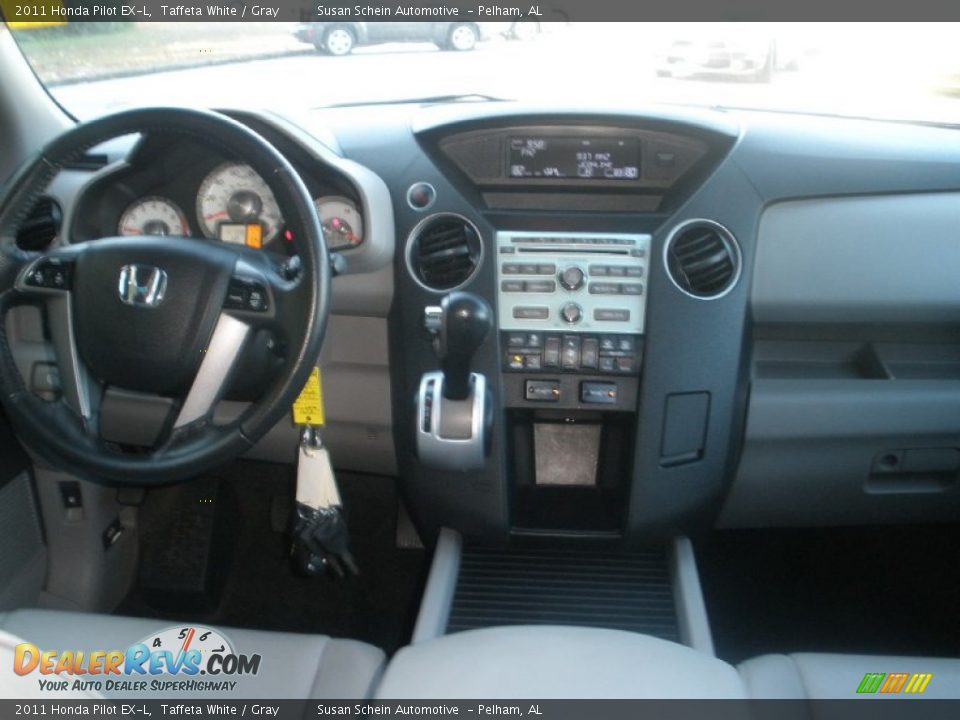 2011 Honda Pilot EX-L Taffeta White / Gray Photo #4