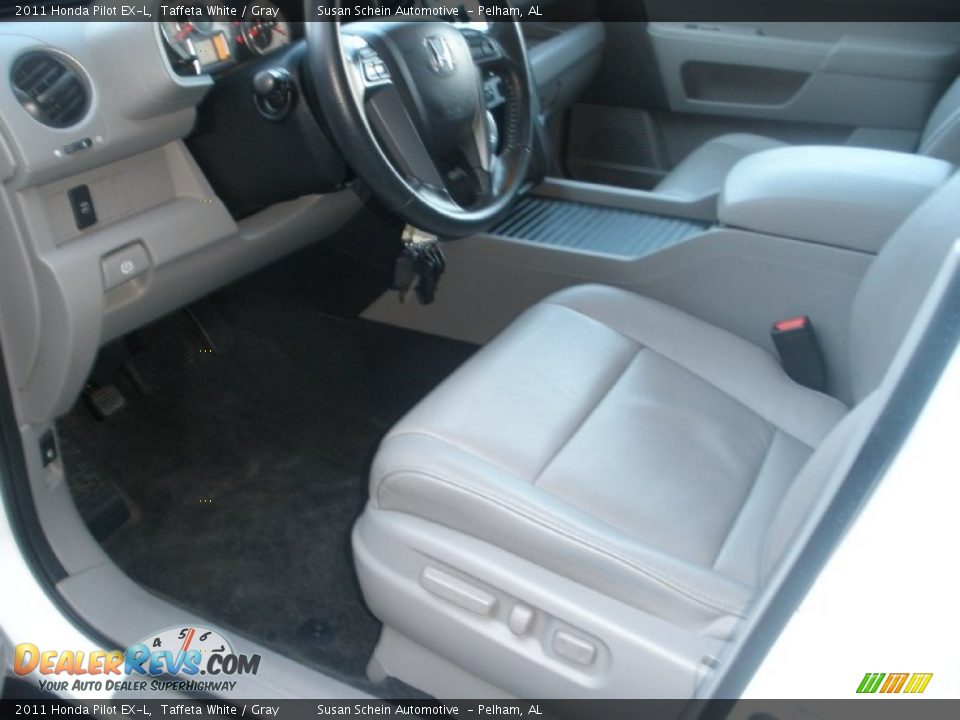 2011 Honda Pilot EX-L Taffeta White / Gray Photo #5