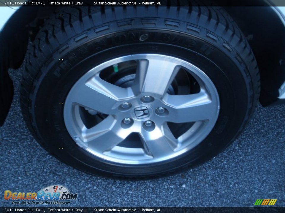 2011 Honda Pilot EX-L Taffeta White / Gray Photo #8