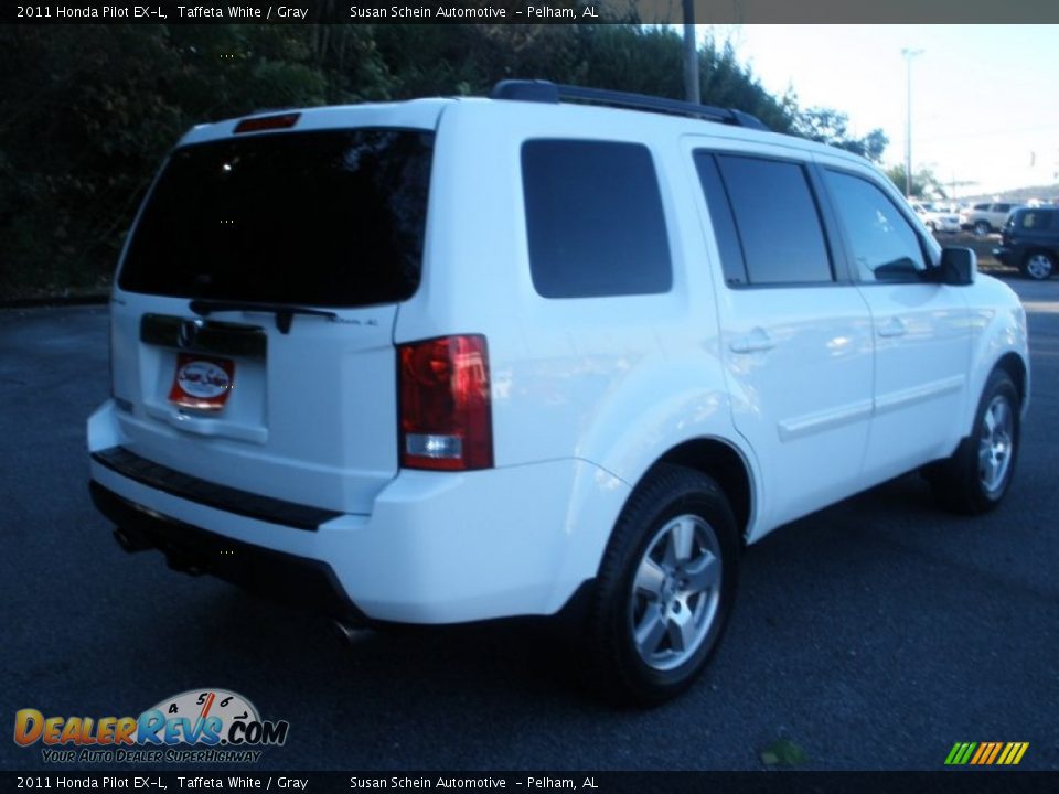 2011 Honda Pilot EX-L Taffeta White / Gray Photo #9