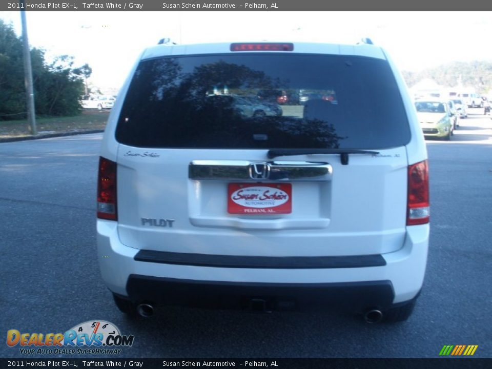 2011 Honda Pilot EX-L Taffeta White / Gray Photo #10