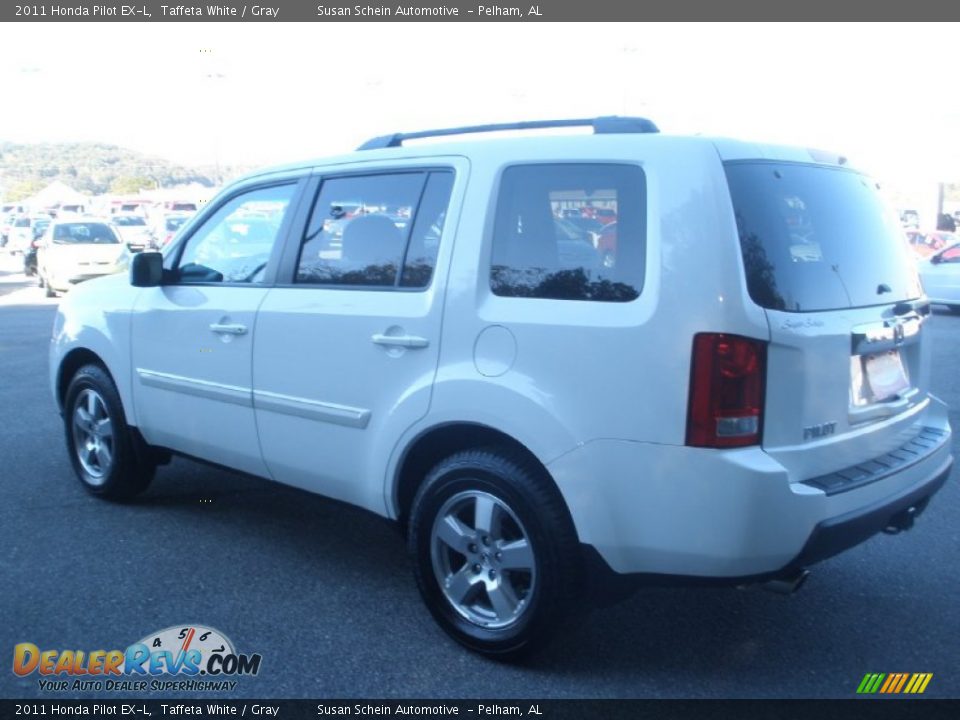 2011 Honda Pilot EX-L Taffeta White / Gray Photo #11