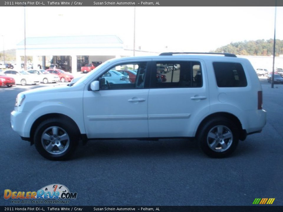 2011 Honda Pilot EX-L Taffeta White / Gray Photo #12