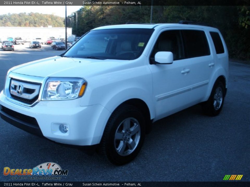 2011 Honda Pilot EX-L Taffeta White / Gray Photo #13