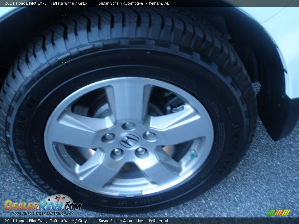 2011 Honda Pilot EX-L Taffeta White / Gray Photo #16