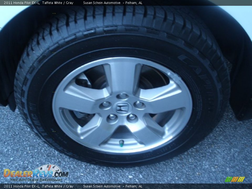 2011 Honda Pilot EX-L Taffeta White / Gray Photo #17