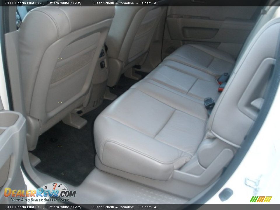 2011 Honda Pilot EX-L Taffeta White / Gray Photo #19