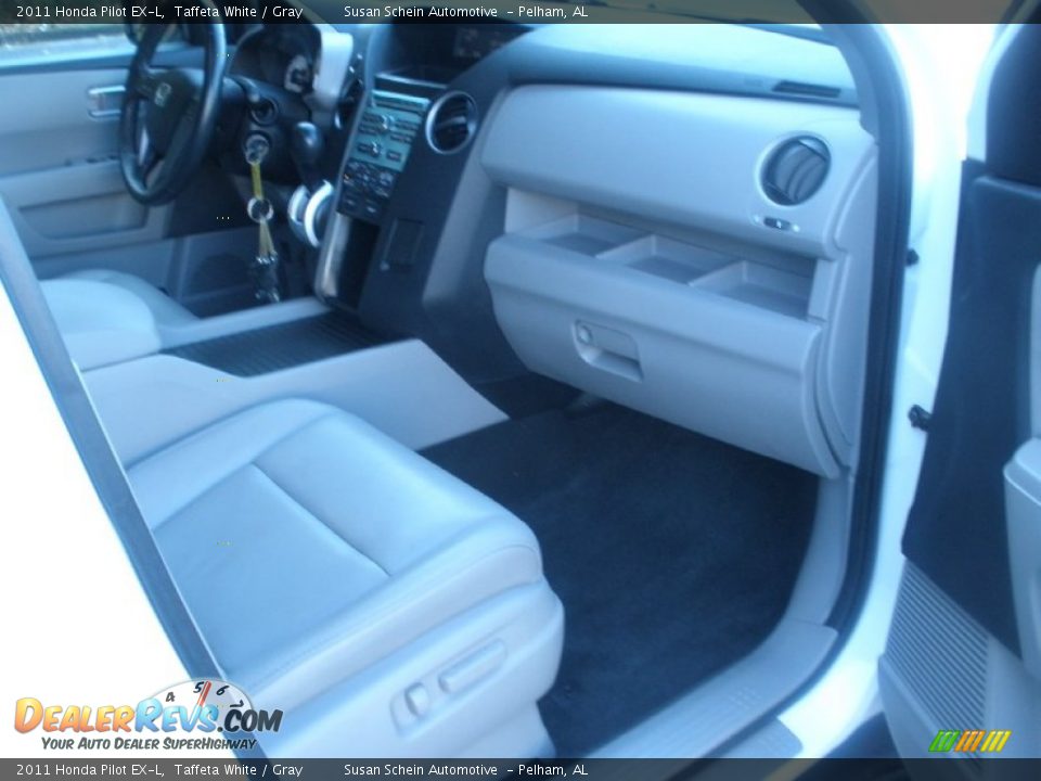 2011 Honda Pilot EX-L Taffeta White / Gray Photo #21
