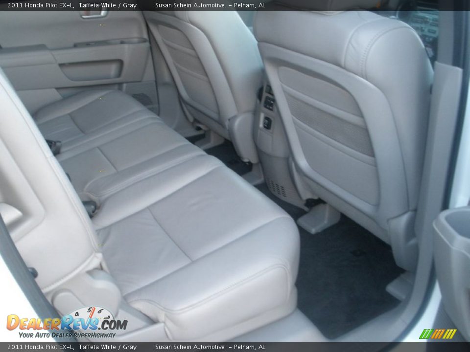 2011 Honda Pilot EX-L Taffeta White / Gray Photo #23