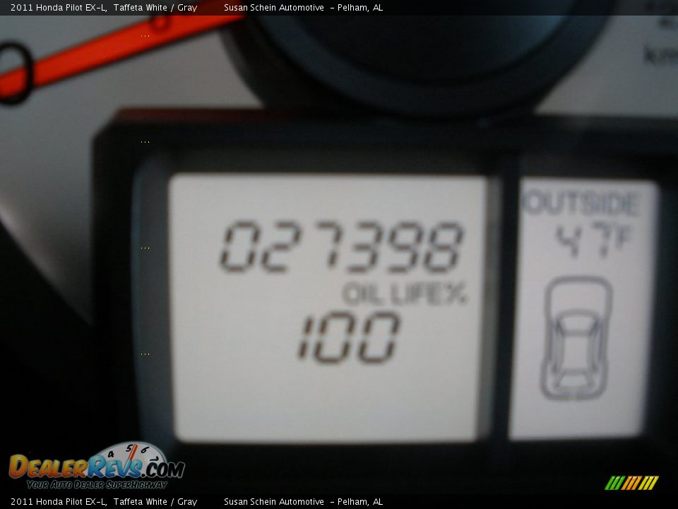 2011 Honda Pilot EX-L Taffeta White / Gray Photo #26