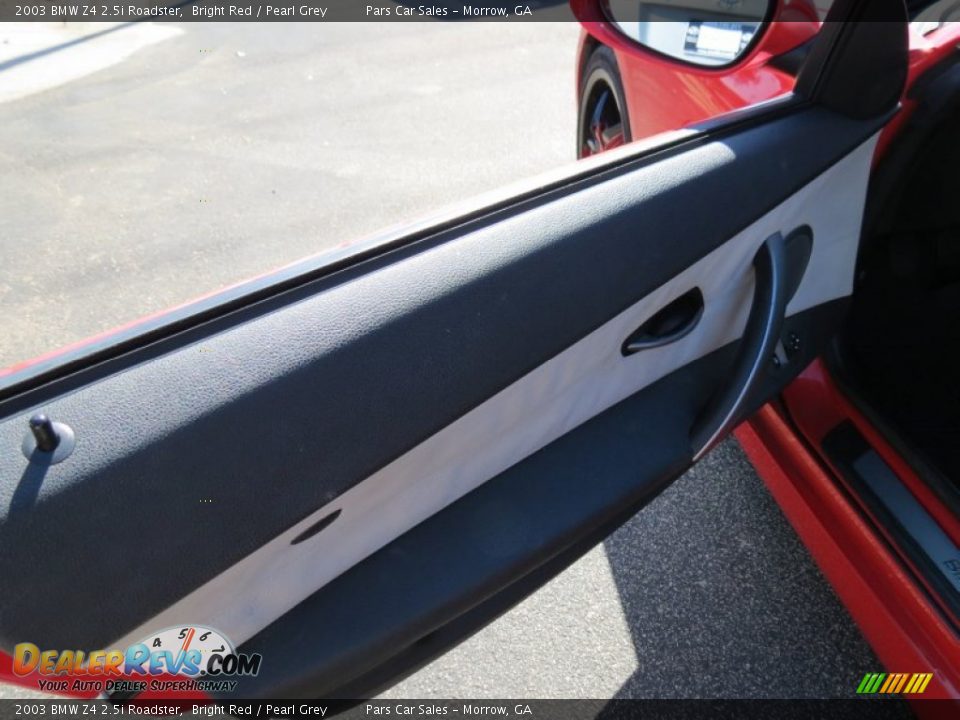 2003 BMW Z4 2.5i Roadster Bright Red / Pearl Grey Photo #7