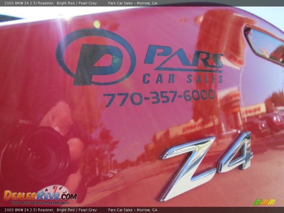 2003 BMW Z4 2.5i Roadster Bright Red / Pearl Grey Photo #8