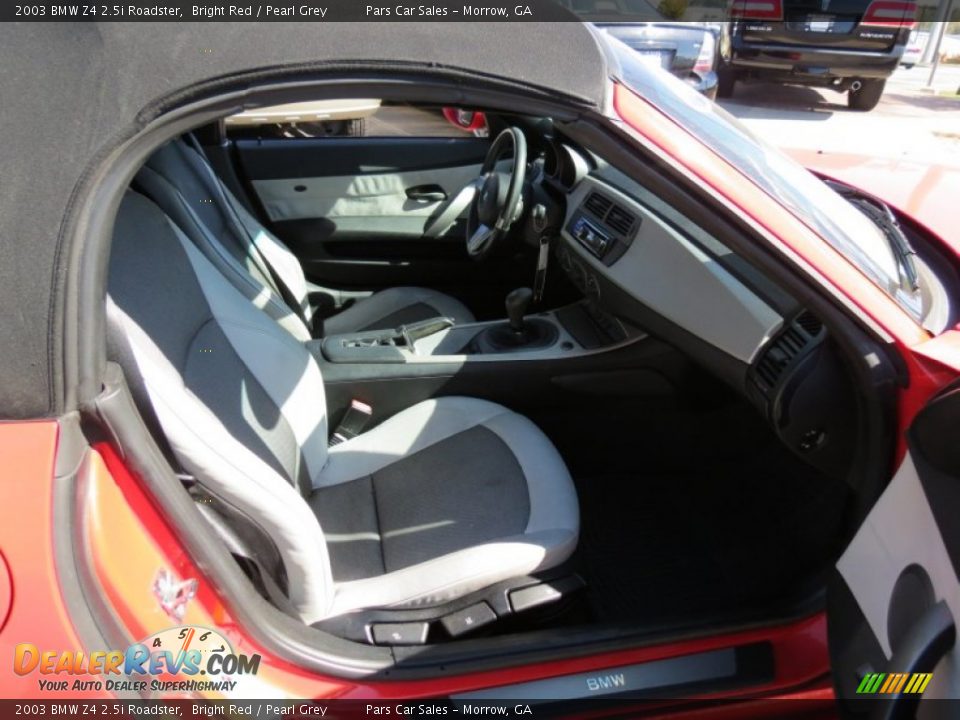 2003 BMW Z4 2.5i Roadster Bright Red / Pearl Grey Photo #9