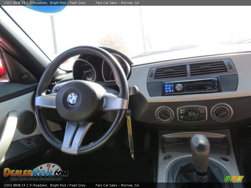 2003 BMW Z4 2.5i Roadster Bright Red / Pearl Grey Photo #10