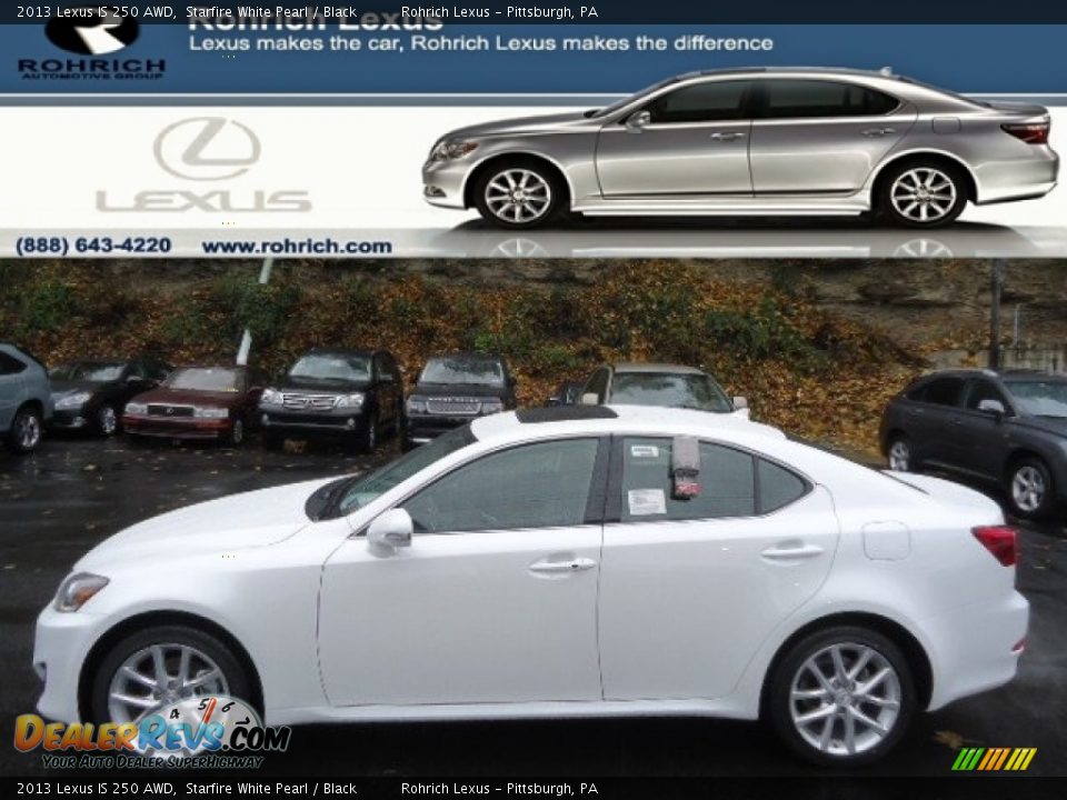 2013 Lexus IS 250 AWD Starfire White Pearl / Black Photo #1