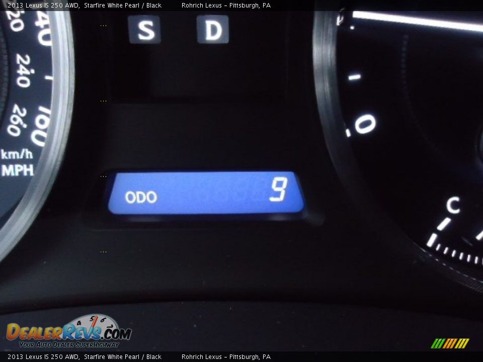 2013 Lexus IS 250 AWD Starfire White Pearl / Black Photo #20