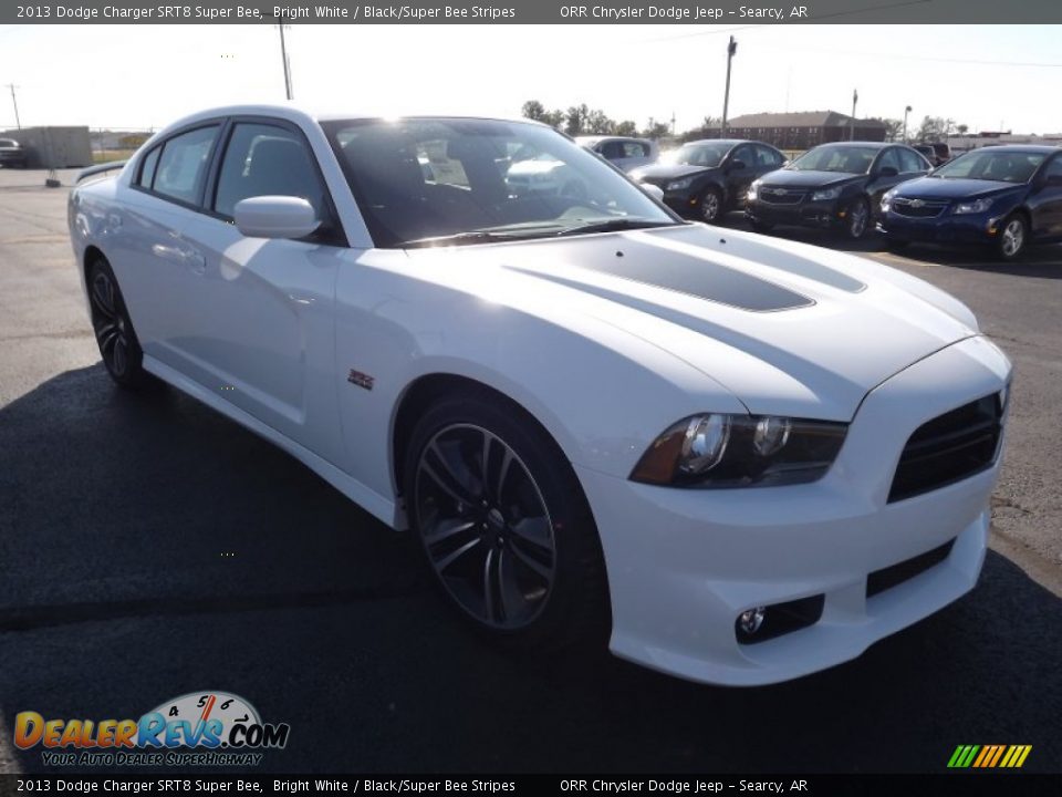 2013 Dodge Charger SRT8 Super Bee Bright White / Black/Super Bee Stripes Photo #3