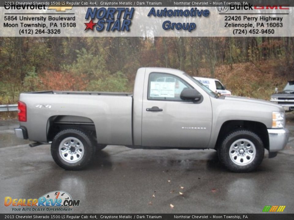 2013 Chevrolet Silverado 1500 LS Regular Cab 4x4 Graystone Metallic / Dark Titanium Photo #1