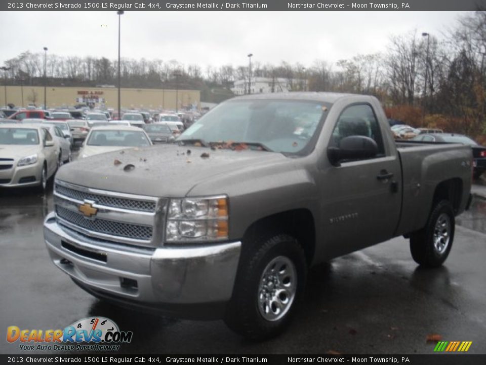 2013 Chevrolet Silverado 1500 LS Regular Cab 4x4 Graystone Metallic / Dark Titanium Photo #4