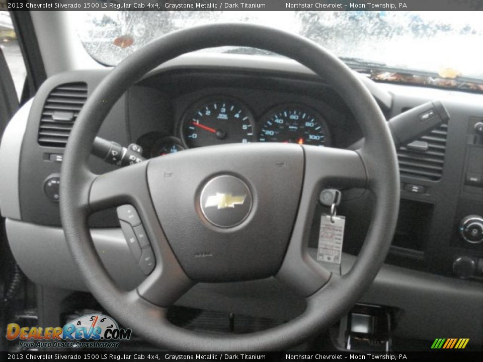 2013 Chevrolet Silverado 1500 LS Regular Cab 4x4 Graystone Metallic / Dark Titanium Photo #17