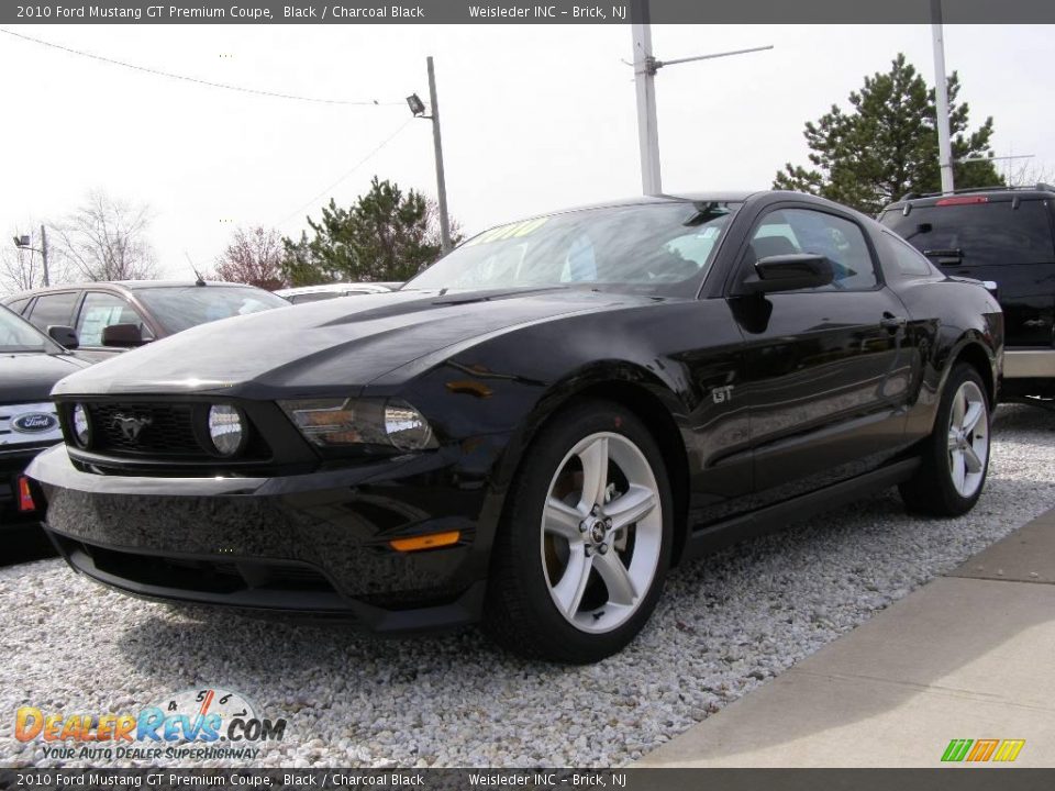 2010 Ford Mustang GT Premium Coupe Black / Charcoal Black Photo #1