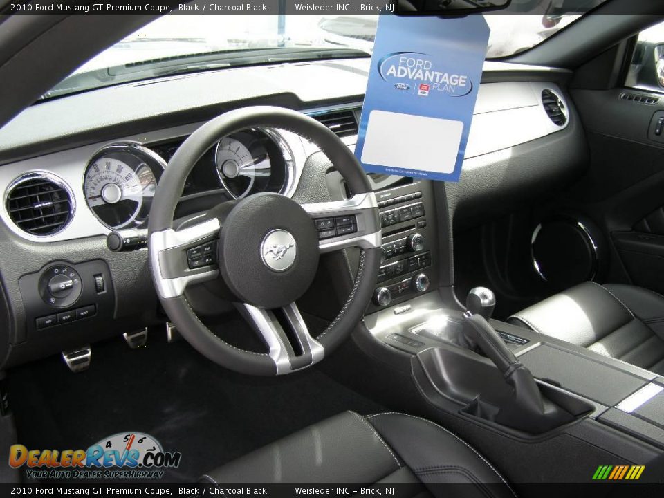 2010 Ford Mustang GT Premium Coupe Black / Charcoal Black Photo #6