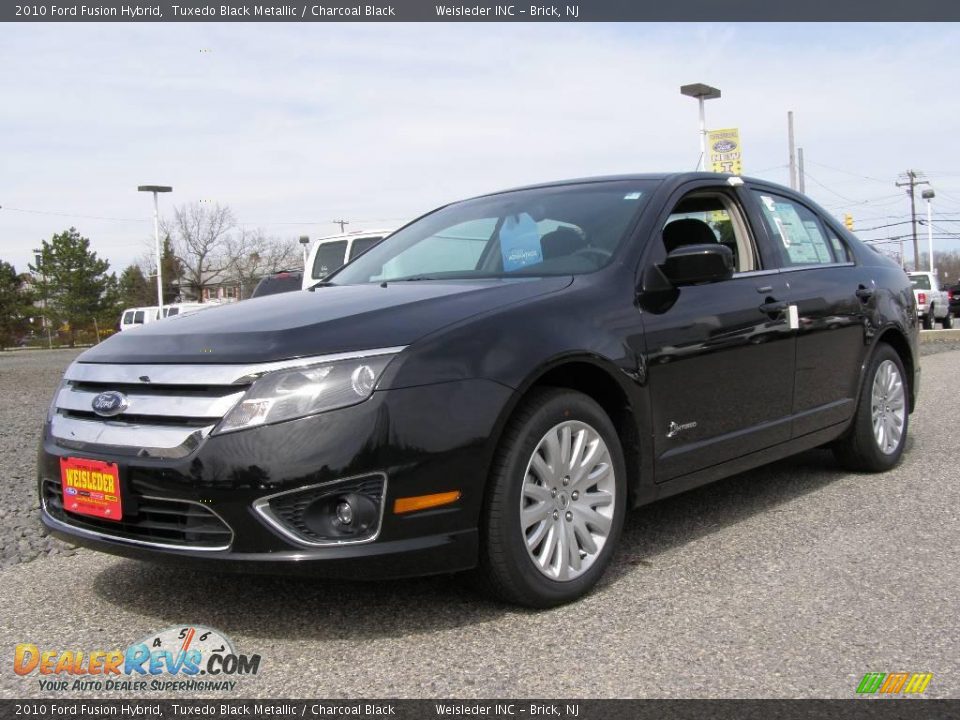 2010 Ford Fusion Hybrid Tuxedo Black Metallic / Charcoal Black Photo #1