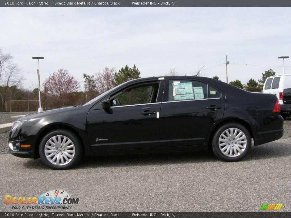 2010 Ford Fusion Hybrid Tuxedo Black Metallic / Charcoal Black Photo #3