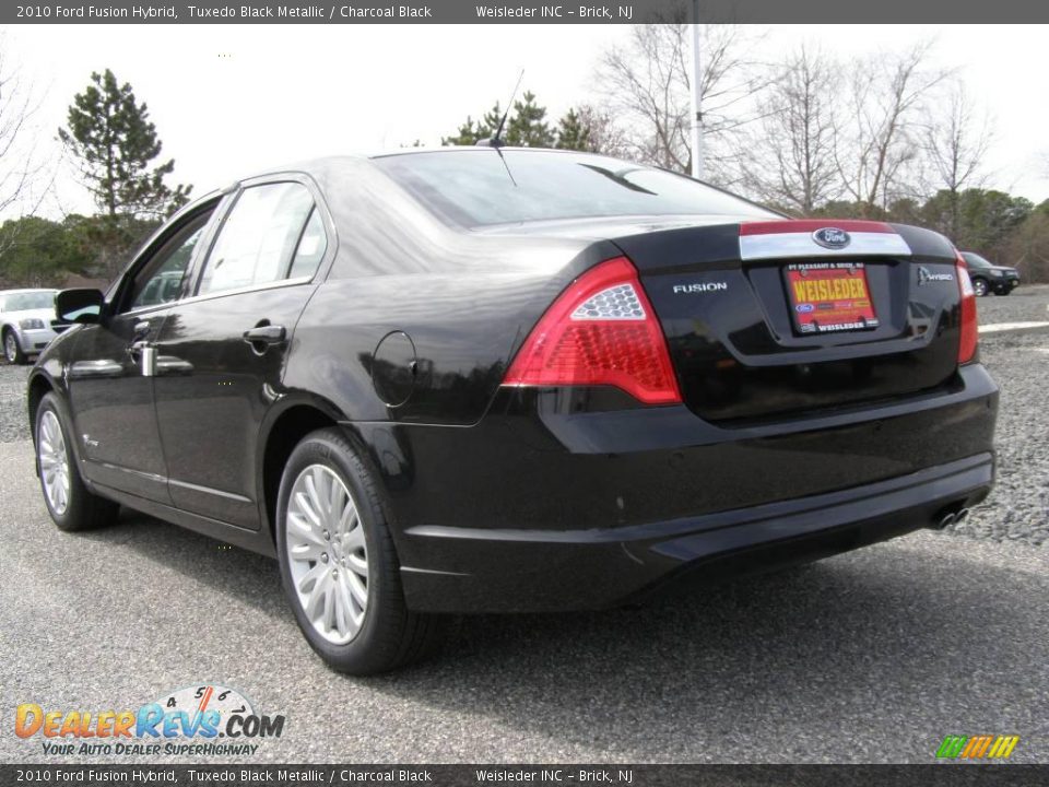 2010 Ford Fusion Hybrid Tuxedo Black Metallic / Charcoal Black Photo #4