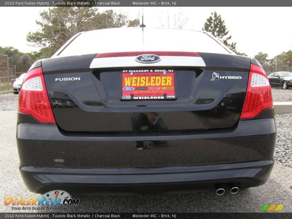 2010 Ford Fusion Hybrid Tuxedo Black Metallic / Charcoal Black Photo #5