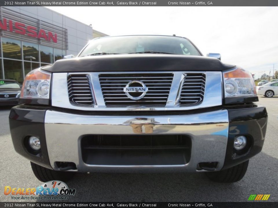 2012 Nissan Titan SL Heavy Metal Chrome Edition Crew Cab 4x4 Galaxy Black / Charcoal Photo #8